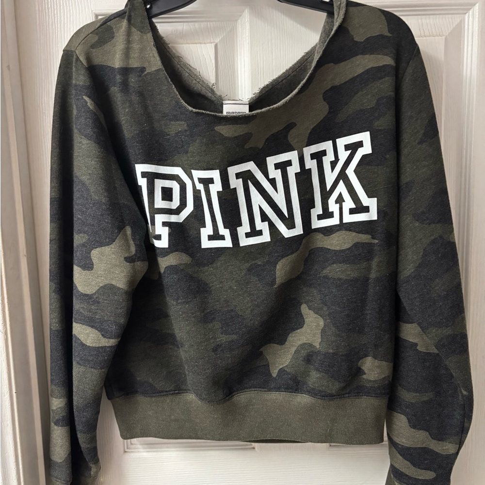 PINK Victoria's Secret Camouflage Sweatshirt